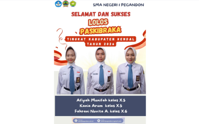 Tiga Srikandi SMAN 1 Pegandon Lolos Seleksi Paskibraka Kabupaten Kendal 2026